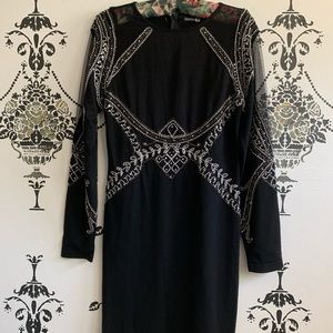 Boohoo Embellished Mini Dress